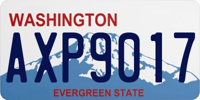 WA license plate AXP9017