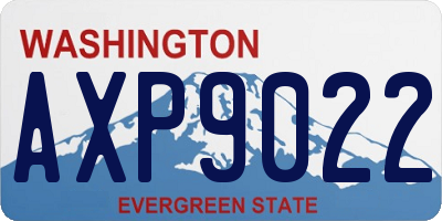 WA license plate AXP9022