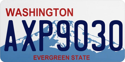 WA license plate AXP9030