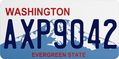 WA license plate AXP9042