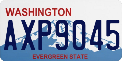 WA license plate AXP9045