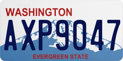 WA license plate AXP9047