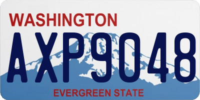WA license plate AXP9048