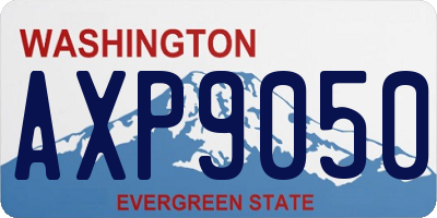 WA license plate AXP9050