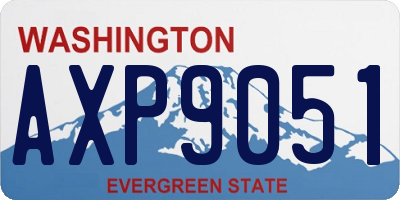WA license plate AXP9051
