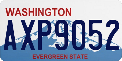 WA license plate AXP9052