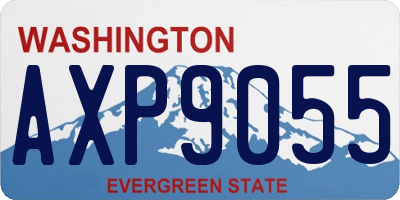 WA license plate AXP9055