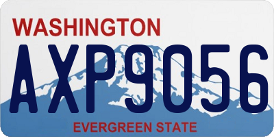 WA license plate AXP9056