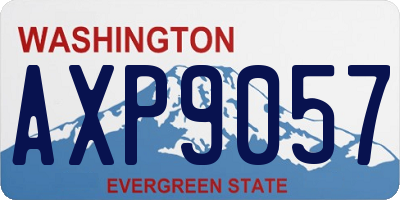 WA license plate AXP9057