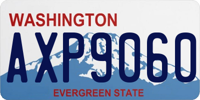 WA license plate AXP9060