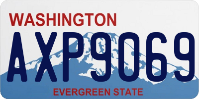 WA license plate AXP9069