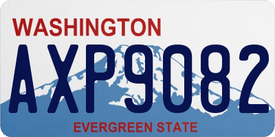 WA license plate AXP9082