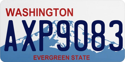 WA license plate AXP9083