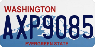 WA license plate AXP9085