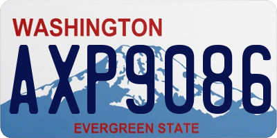 WA license plate AXP9086