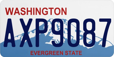 WA license plate AXP9087