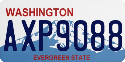WA license plate AXP9088