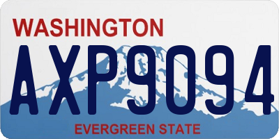 WA license plate AXP9094