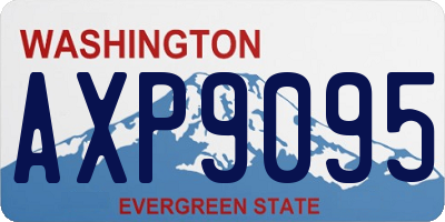 WA license plate AXP9095