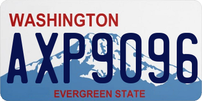 WA license plate AXP9096