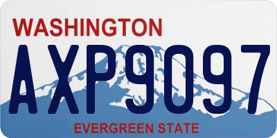 WA license plate AXP9097