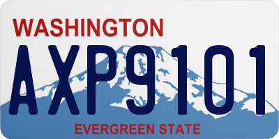 WA license plate AXP9101