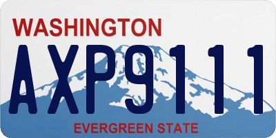 WA license plate AXP9111