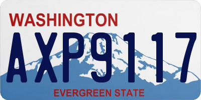 WA license plate AXP9117