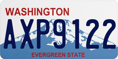 WA license plate AXP9122