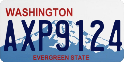 WA license plate AXP9124