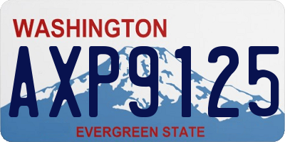 WA license plate AXP9125