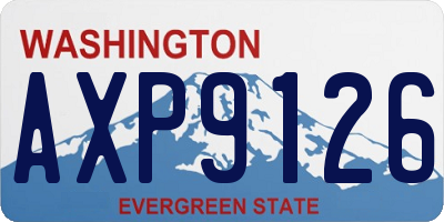 WA license plate AXP9126