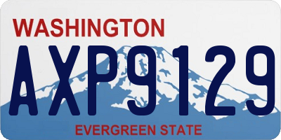 WA license plate AXP9129