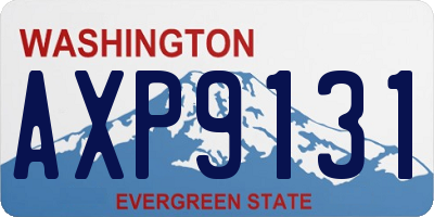 WA license plate AXP9131