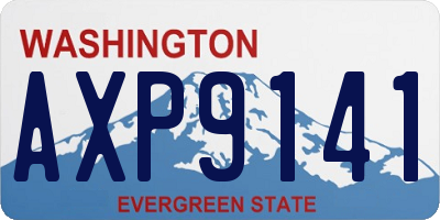 WA license plate AXP9141