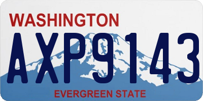 WA license plate AXP9143