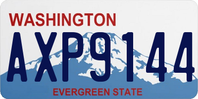 WA license plate AXP9144
