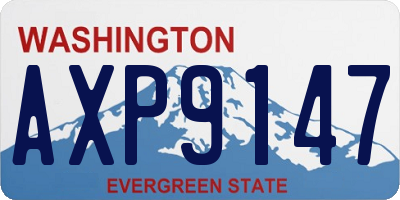 WA license plate AXP9147