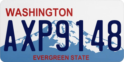 WA license plate AXP9148