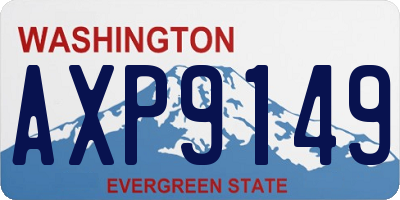 WA license plate AXP9149