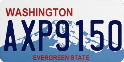 WA license plate AXP9150