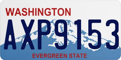 WA license plate AXP9153