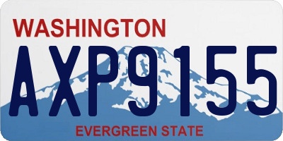 WA license plate AXP9155