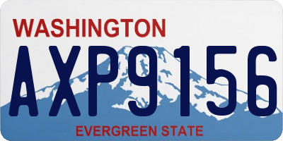 WA license plate AXP9156