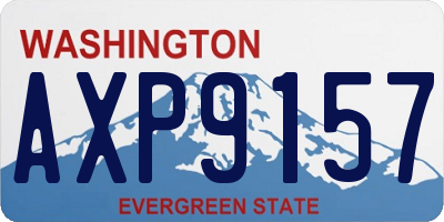 WA license plate AXP9157