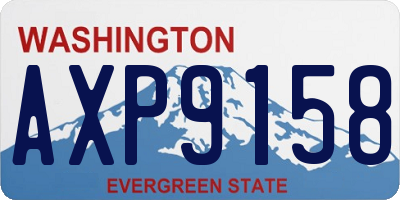 WA license plate AXP9158