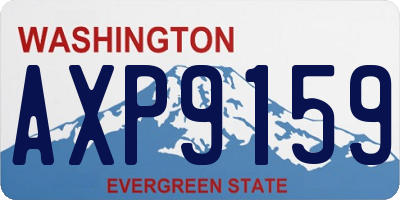 WA license plate AXP9159