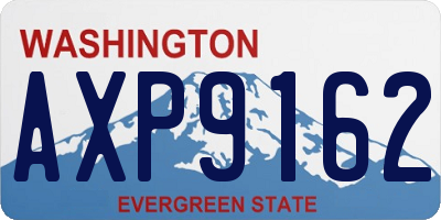 WA license plate AXP9162