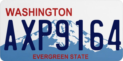WA license plate AXP9164