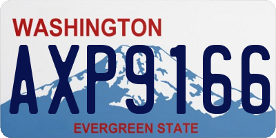 WA license plate AXP9166